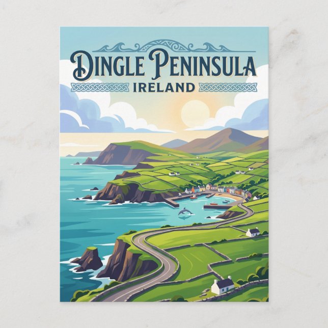 Postal Península de Dingle Irlanda (Anverso)