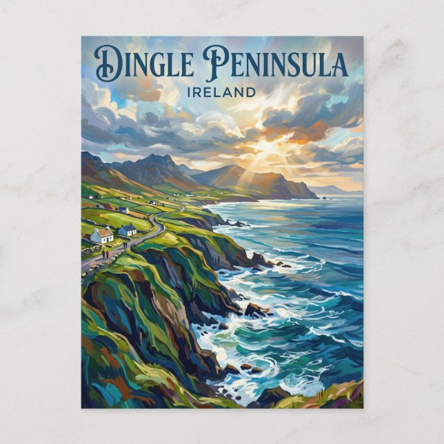 Postal Península de Dingle Irlanda (Anverso)