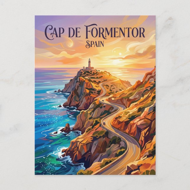 Postal Península de Formentor España (Anverso)