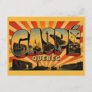 Postal Península de Gaspé Quebec Fin de la Tierra