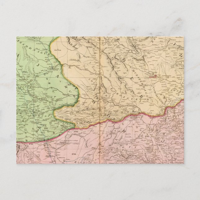 Postal Península de India Norte (Anverso)