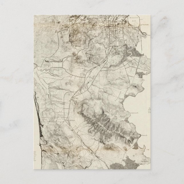 Postal Península de San Francisco (Anverso)