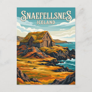 Postal Península de Snaefellsnes Islandia