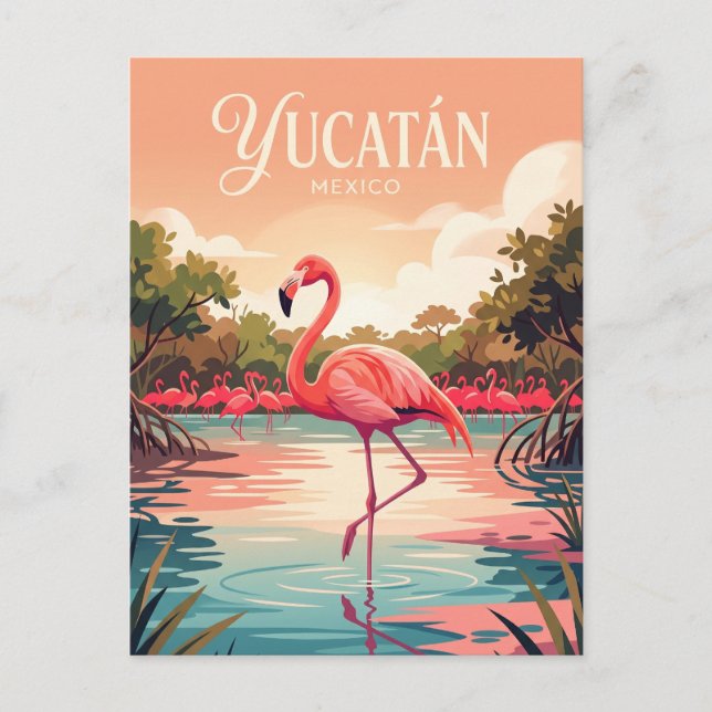 Postal Península de Yucatán México (Anverso)
