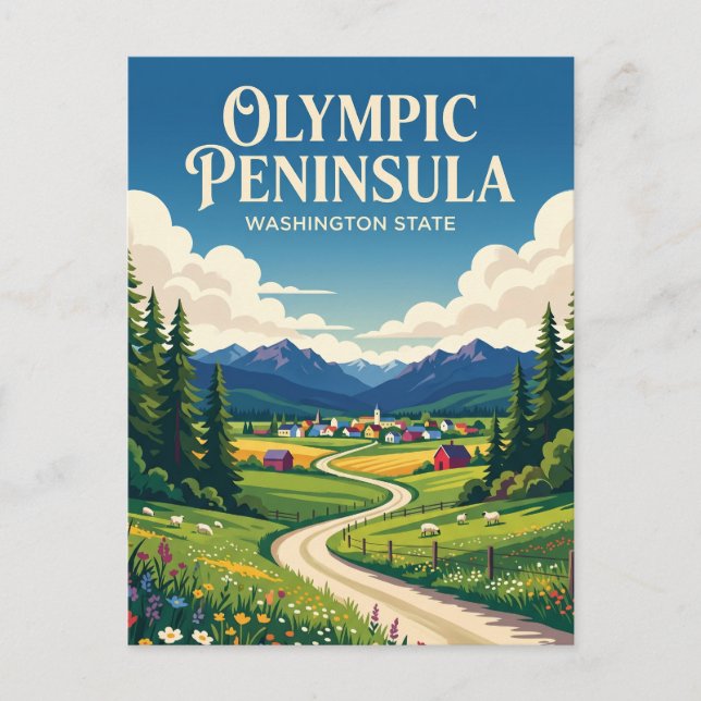 Postal Península Olímpica EE. UU. (Anverso)