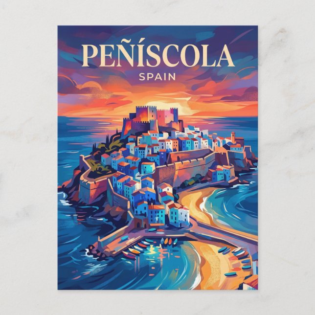 Postal Peñíscola España (Anverso)
