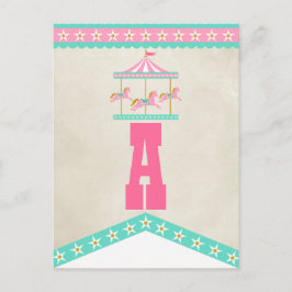 Postal Pennant Bunting de Carousel Birthday Party