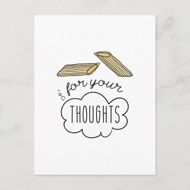 Postal Penne For Your Thoughts (Anverso)
