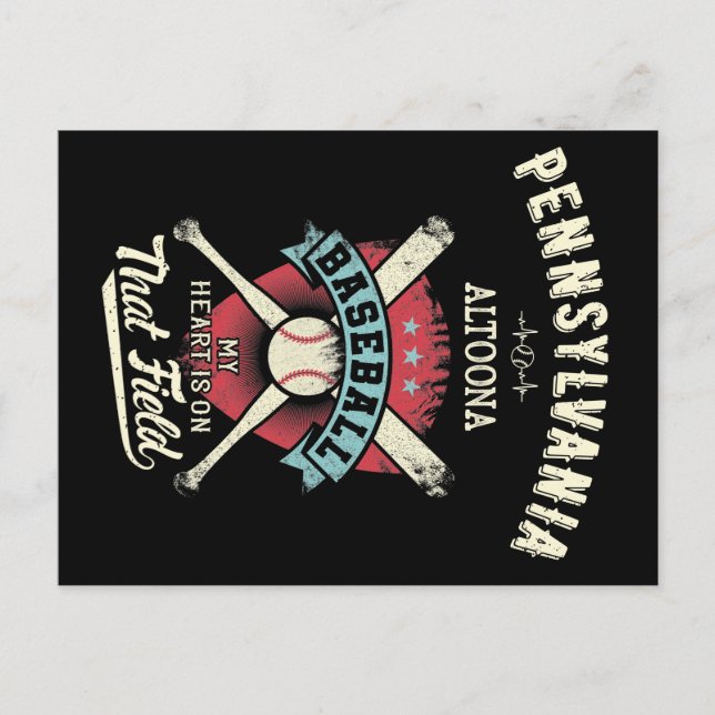 Postal Pennsylvania Altoona Baseball (Anverso)