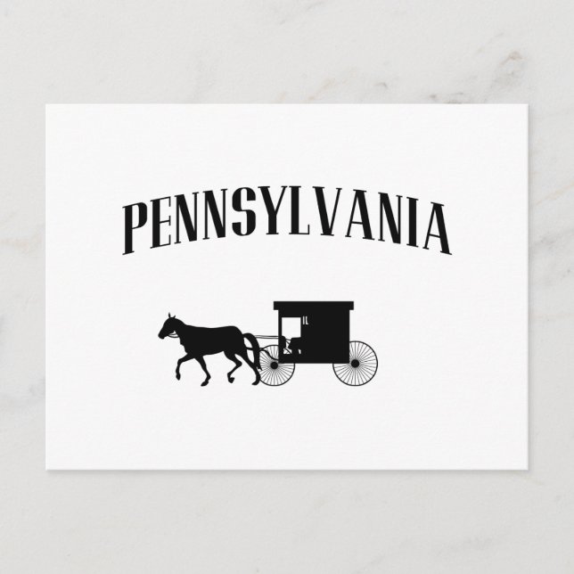 Postal Pennsylvania Amish Carriage (Anverso)