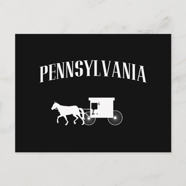 Postal Pennsylvania Amish Carriage (Anverso)