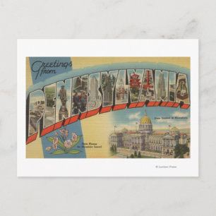 Postal Pennsylvania (Capital estatal/Flor) 2