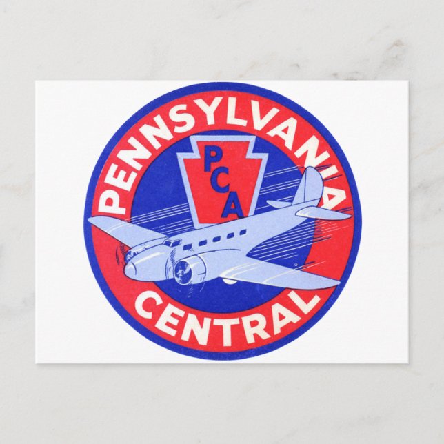 Postal Pennsylvania Central Airlines (Anverso)