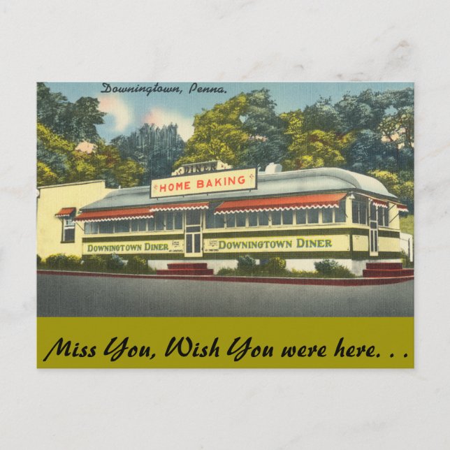Postal Pennsylvania, Downingtown Diner, Downingtown (Anverso)