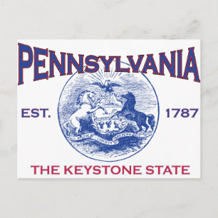 Postal PENNSYLVANIA El Estado de la Piedra Angular
