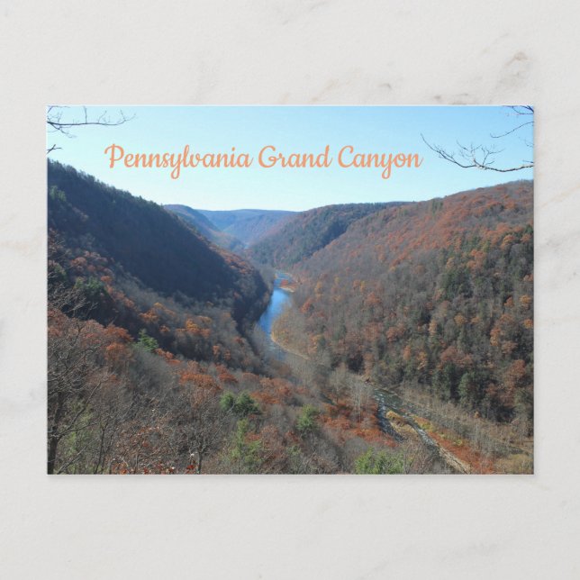 Postal Pennsylvania Grand Canyon Postcard Adventure PA (Anverso)