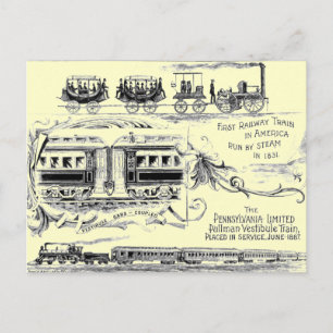 Postal Pennsylvania Limited 1887 Postcard