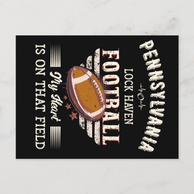 Postal Pennsylvania Lock Haven American Football (Anverso)