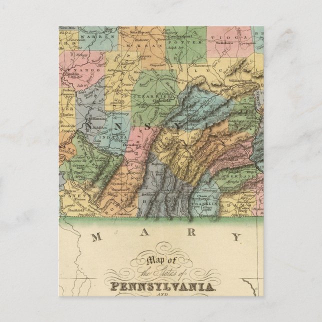 Postal Pennsylvania, Nueva Jersey 2 (Anverso)
