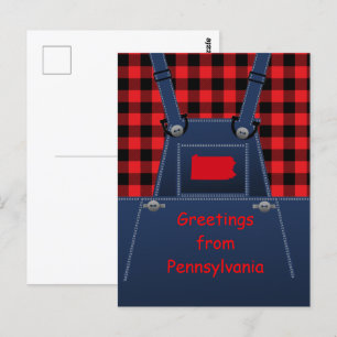 Postal Pennsylvania Overalls Buffalo Plaid