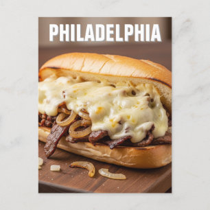 Postal Pennsylvania Philadelphia Philly Cheesesteak