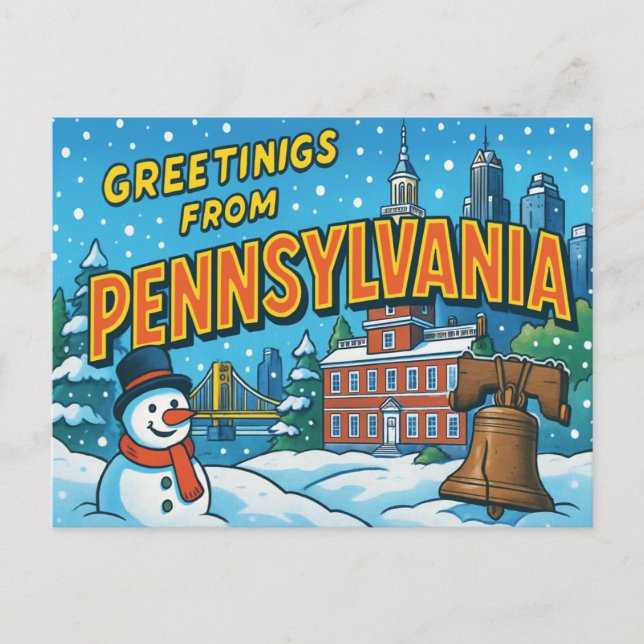 Postal PENNSYLVANIA Postcard (Anverso)