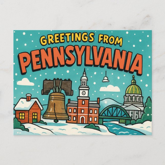 Postal PENNSYLVANIA Postcard (Anverso)