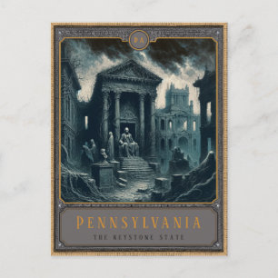 Postal Pennsylvania   Postcarta de arte gótico
