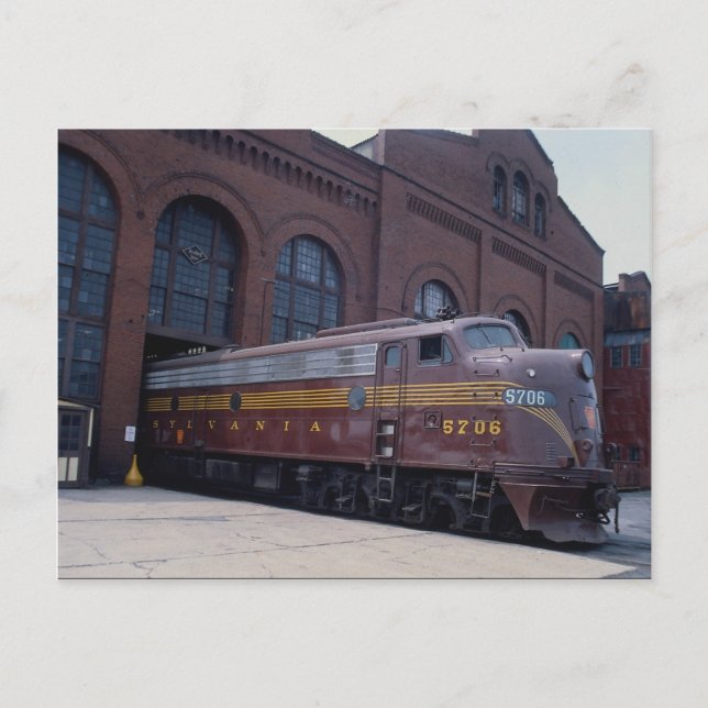 Postal Pennsylvania Railroad EMD E-8 restaurado en 1988,  (Anverso)