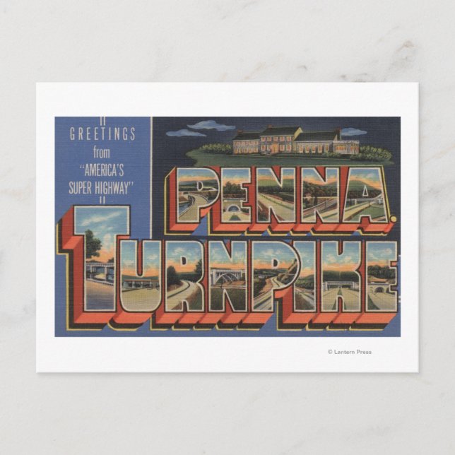 Postal Pennsylvania - The Pennsylvania Turnpike (Anverso)
