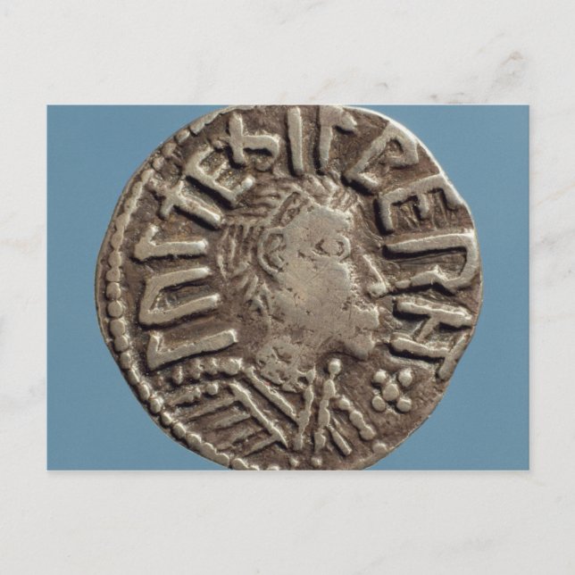 Postal Penny Aethelberht Anglo-Saxon King East Anglia. (Anverso)