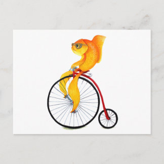 Postal Penny Farthing Fish