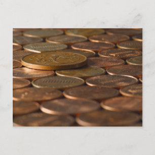 Postal Penny Pennies Moneda Dinero