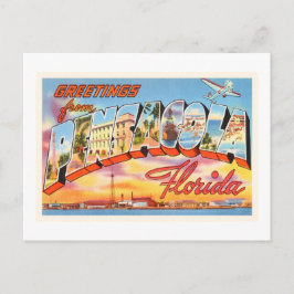 Postal Pensacola Florida FL Old Vintage Travel Souvenir