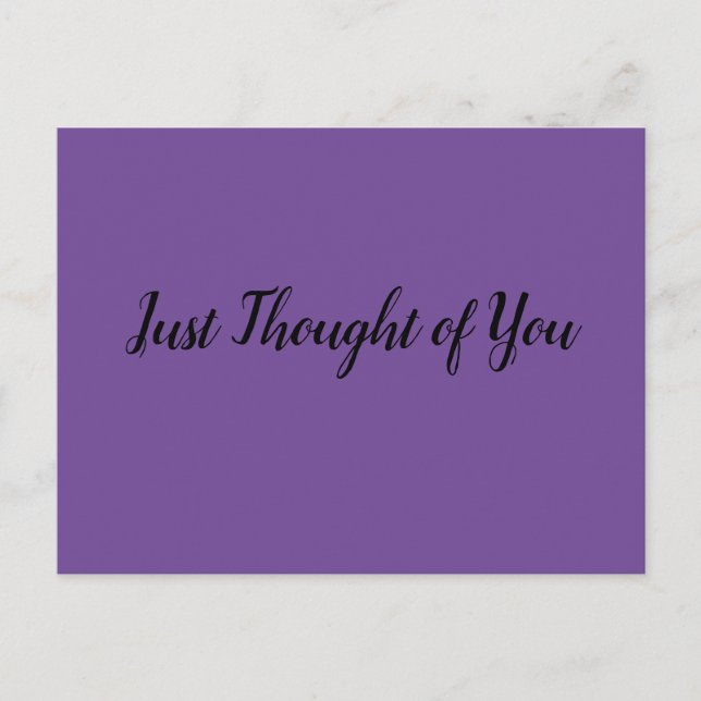 Postal - Pensamiento: ¿cita de la cena? ¿Cuándo? ¿ (Anverso)