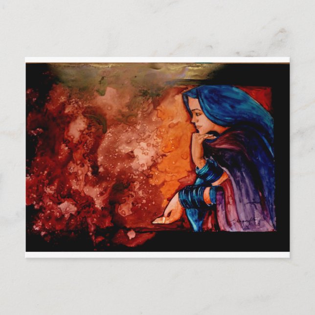 Postal Pensamiento perdido (Anverso)