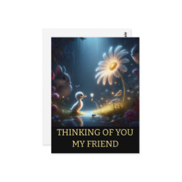 Postal Pensamiento personalizado de usted dulce margarita