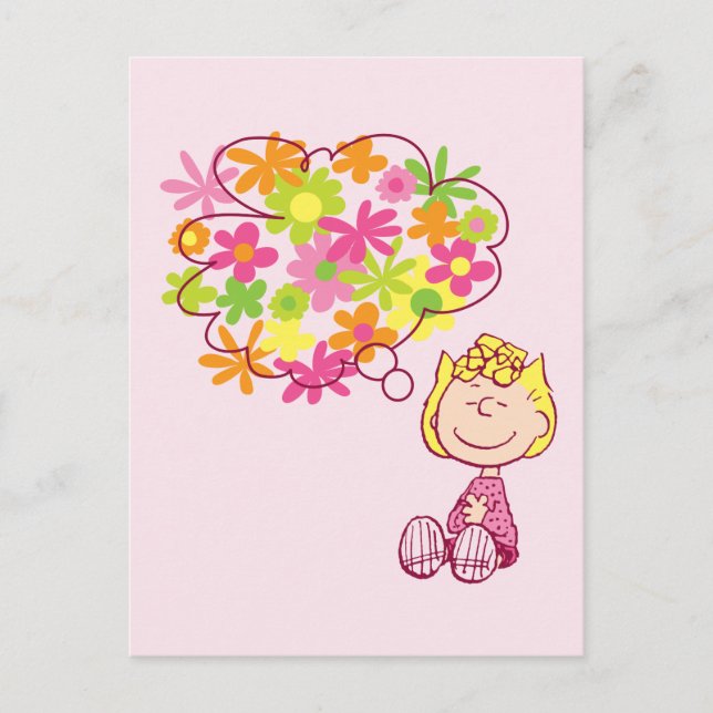 Postal Pensamiento solitario de las flores (Anverso)