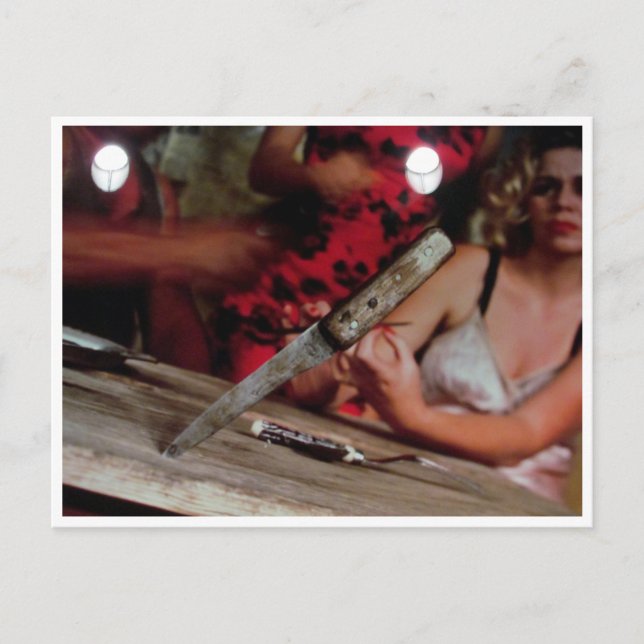 Postal pensamientos de cuchillo (Anverso)