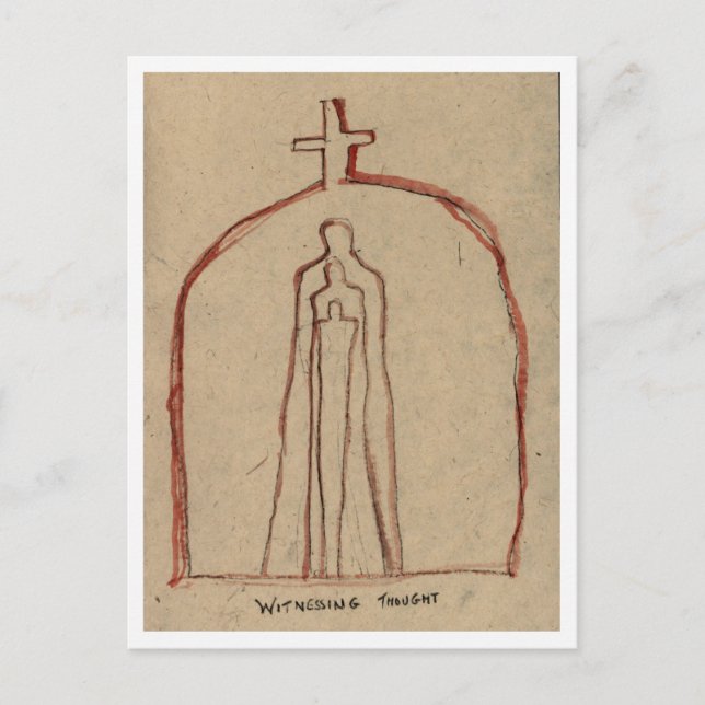 Postal Pensamientos De Testigo. (Anverso)