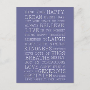 Postal Pensamientos Positivos