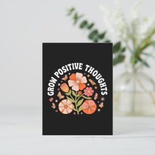 Postal Pensamientos positivos de crecimiento - Floral Ins