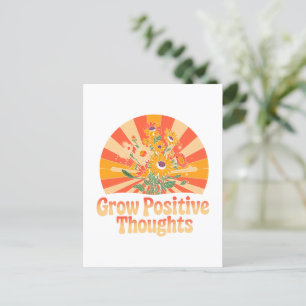 Postal Pensamientos positivos de crecimiento - Floral Ins