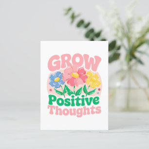 Postal Pensamientos positivos de crecimiento - Floral Ins