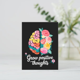 Postal Pensamientos positivos de crecimiento - Floral Ins