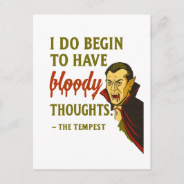 Postal Pensamientos sangrientos de vampiros