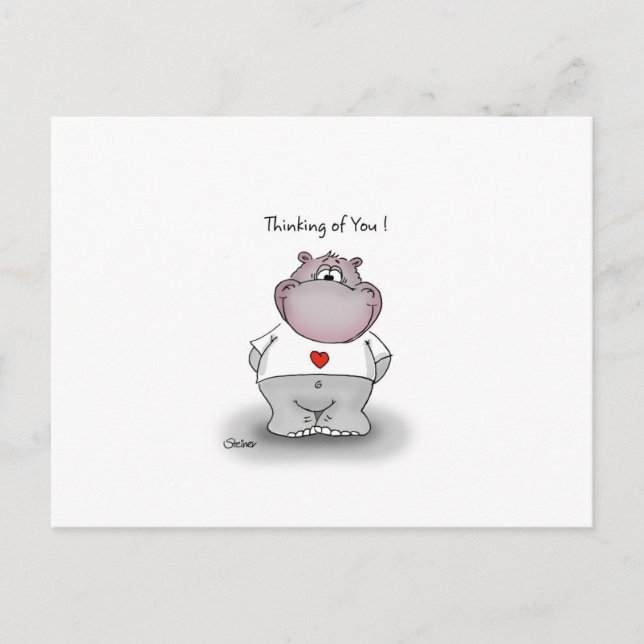 Postal Pensando en ti (Anverso)