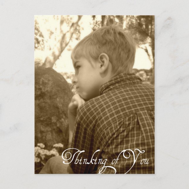 Postal Pensando en ti (Anverso)