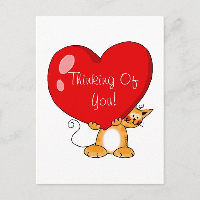 Postal Pensando en ti (Anverso)