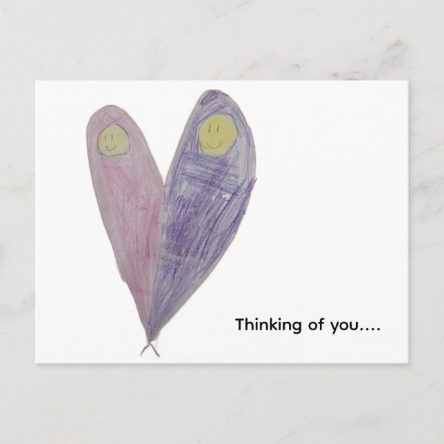 Postal Pensando en ti (Anverso)